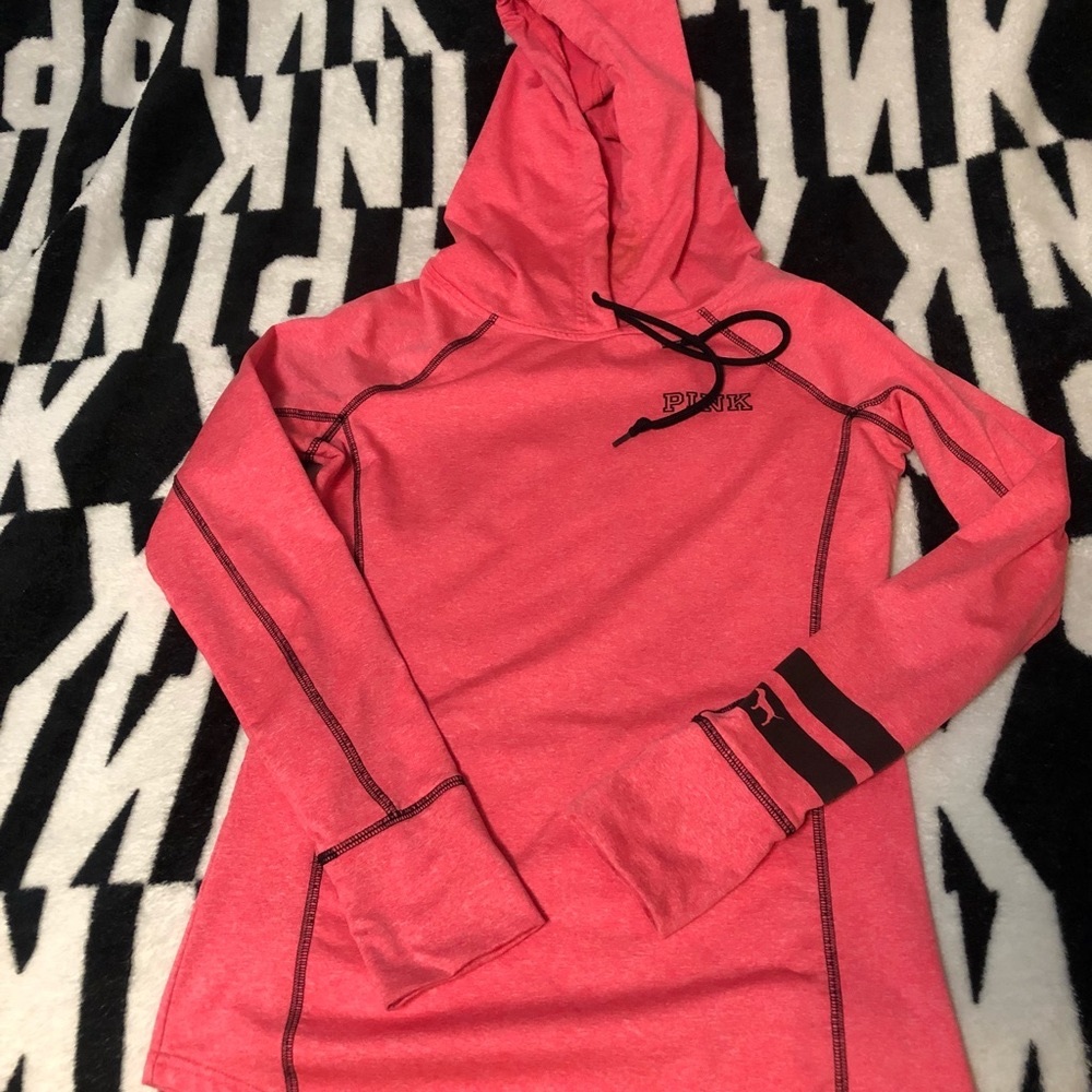 PINK Victoria’s Secret Pink Pullover Hoodie Small sz S - Picture 3 of 14